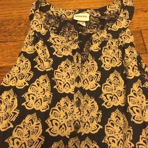 💚 Navy artichoke tank top